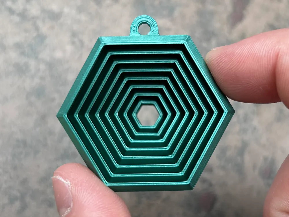 Schlüsselanhänger Hexagon Fidget