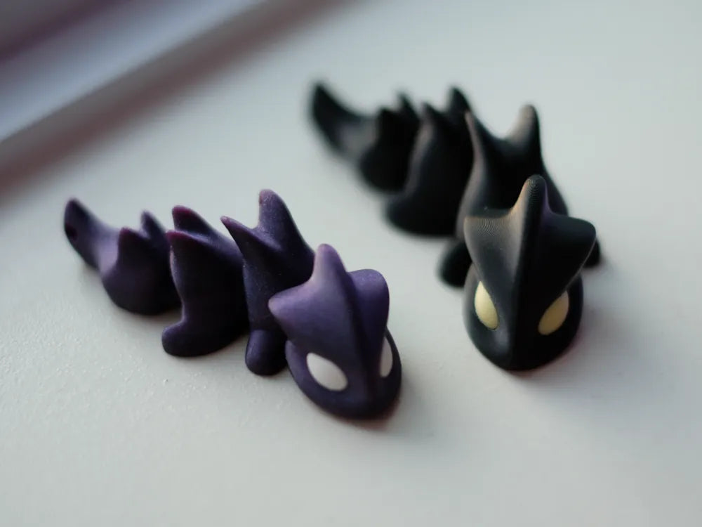 Miniartikulierter Drache Schlüsselanhänger